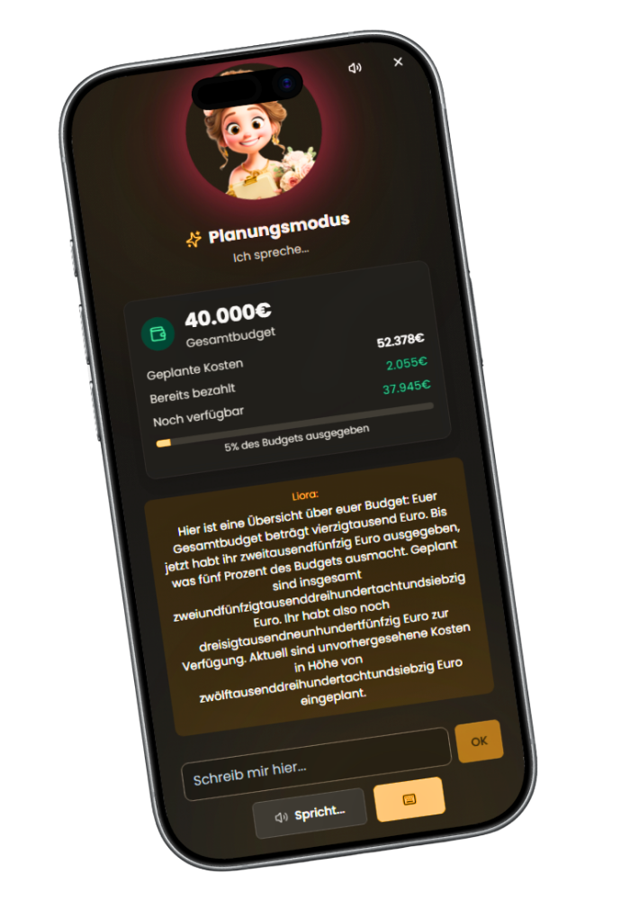 TraumtagHelden Planungsmodus mit Liora